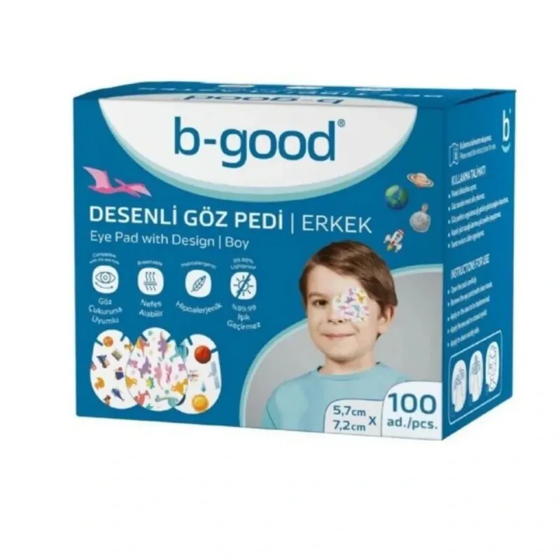 B-good Göz Pedi Desenli Erkek 5,7 X 7,2 Cm - 100'lü