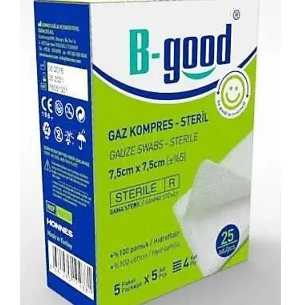 B-good Kompres 7,5cm X 7,5cm 25 Li