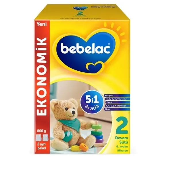 Bebelac 2 Devam Sütü 800 Gr 6-9 Ay