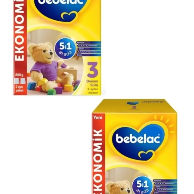 Bebelac 3 Bebek Devam Sütü 800 Gr 9-12 Ay X 2 Adet-kofre