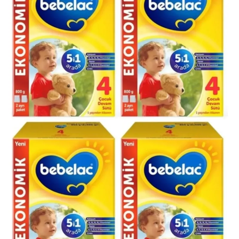 Bebelac 4 Devam Sütü 800 Gr 1 Yaş+ X 4 Adet-kofre