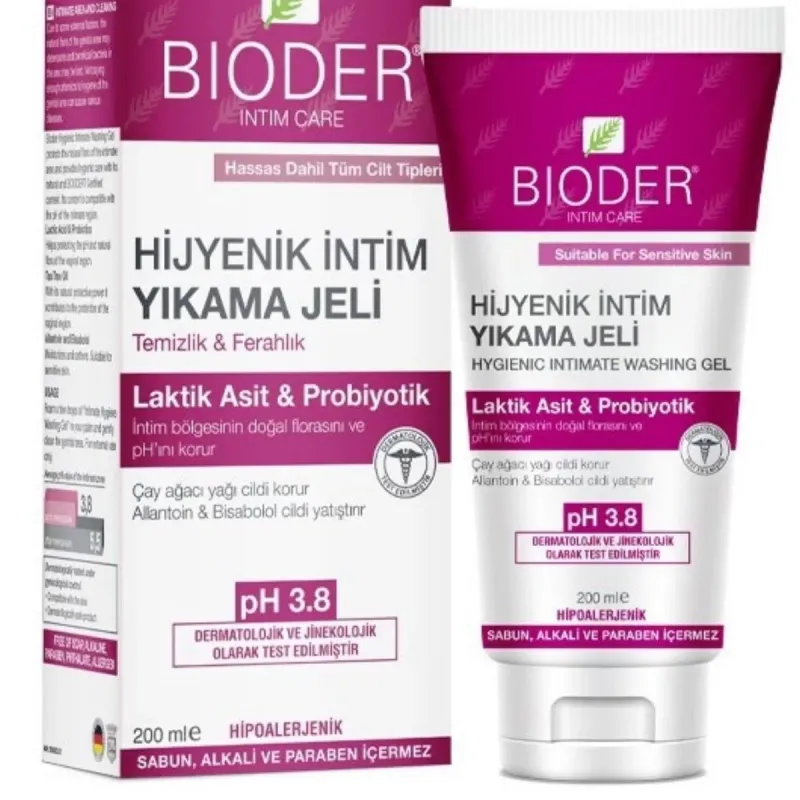 Bioder İntim Hassas Ciltler İçin Yıkama Jeli 200 Ml