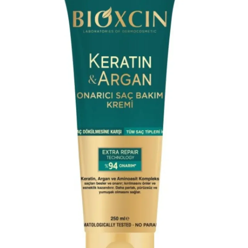 Bioxcin Keratin Argan Onarıcı Saç Bakım Kremi 250 Ml