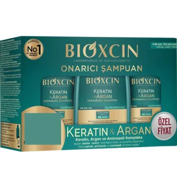 Bioxcin Keratin Ve Argan Onarıcı Şampuan 300 Ml - 3 Al 2 Öde