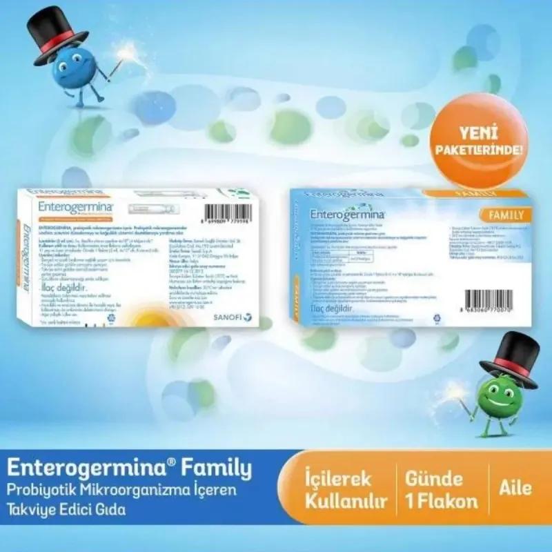 Enterogermina Family 5 Ml X 20 Flakon Yeni Paketinde
