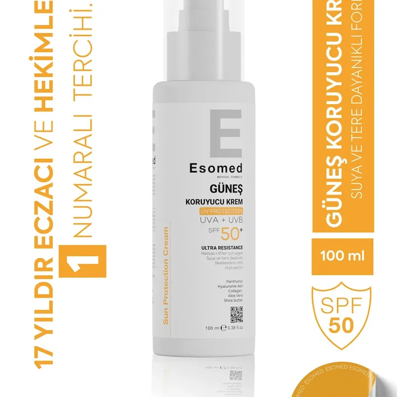 Esomed Güneş Koruyucu Krem Spf50+ 100 Ml