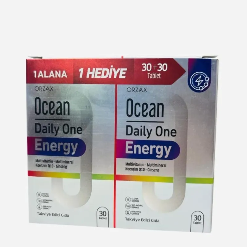 Ocean Daily One Energy 30+30 Tablet - 1 Alana 1 Hediye