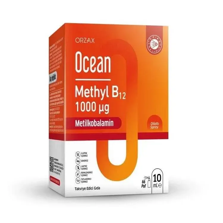 Ocean Methyl B12 Sprey 1000 Mg 10 Ml-yeni