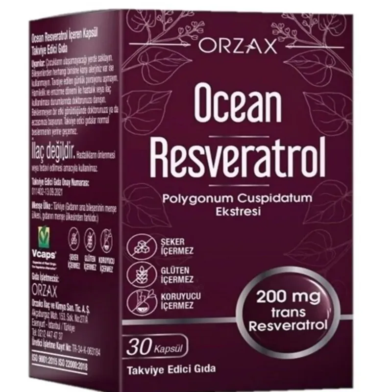 Ocean Resveratrol 200 Mg 30 Kapsül