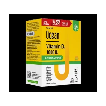 Ocean Vitamin D3 Sprey 1000 Iu 20 Ml + 10 Ml - %50 Daha Fazla