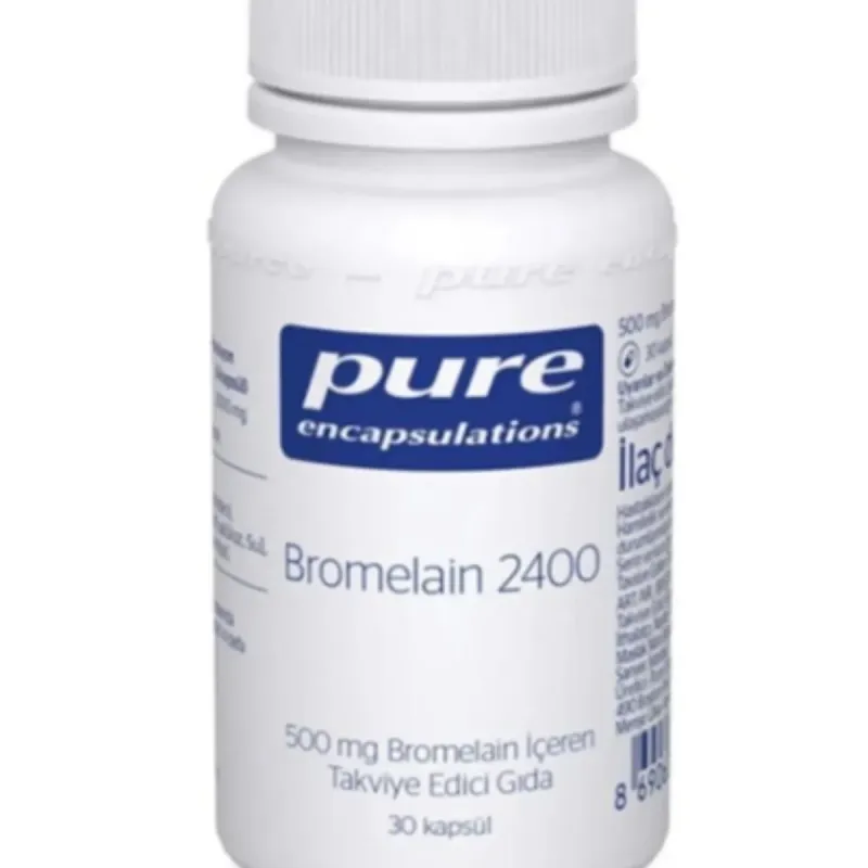 Pure Encapsulations Bromelain 2400 500 Mg 30 Kapsül