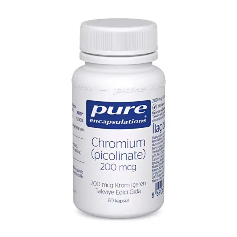 Pure Encapsulations Chromium Picolinate 200 Mcg 60 Kapsül 11/2025 Miadlı