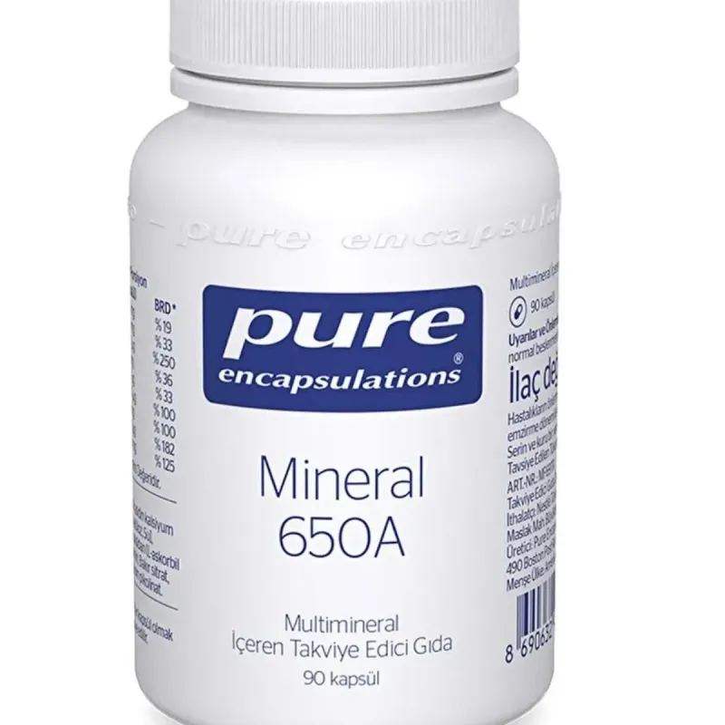 Pure Encapsulations mineral 650a 90 Kapsül