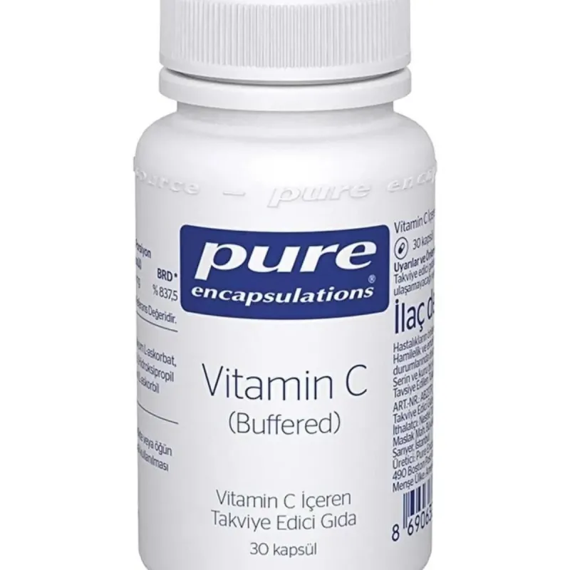 Pure Encapsulations Vitamin C Buffered 30 Kapsül Skt : 05/2026