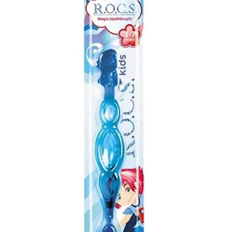 Rocs Kids 3-7 Yaş İçin Ekstra Yumuşak Diş Fırçası Mavi