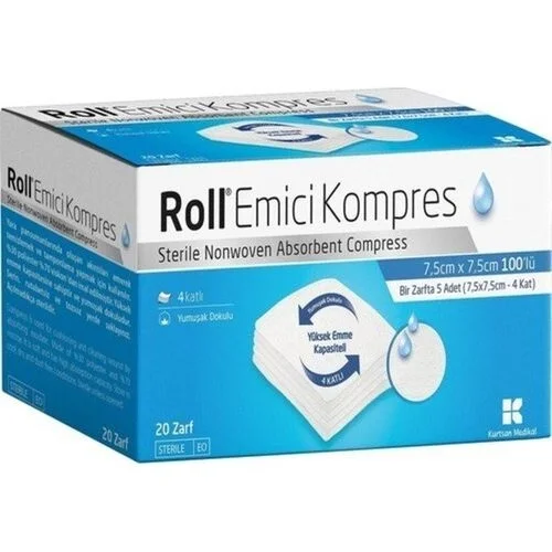 Roll Emici Kompres 7.5 X 7.5 Cm 100'lü