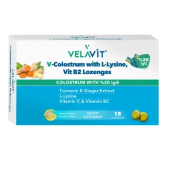 V- Colostrum With L-lysine Vitamin B2 Lozanges 15 Pastil
