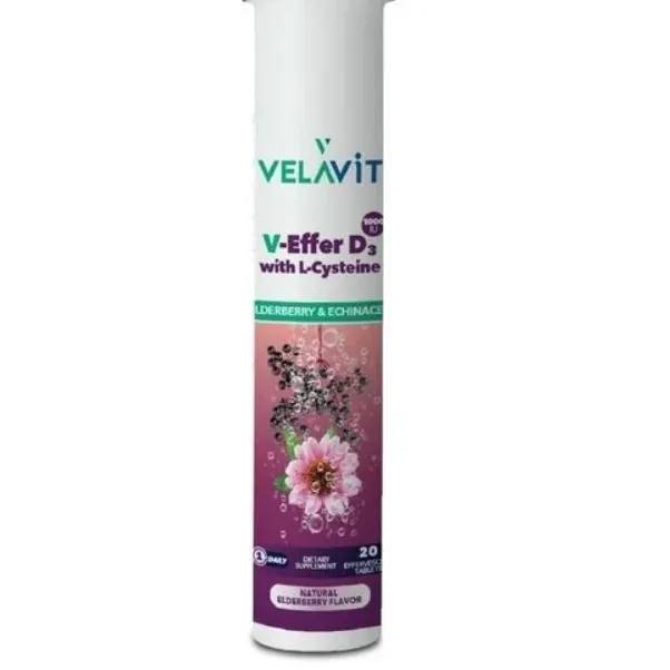 Velavit V-effer D3 With L-cysteine 20 Efervesan Tablet