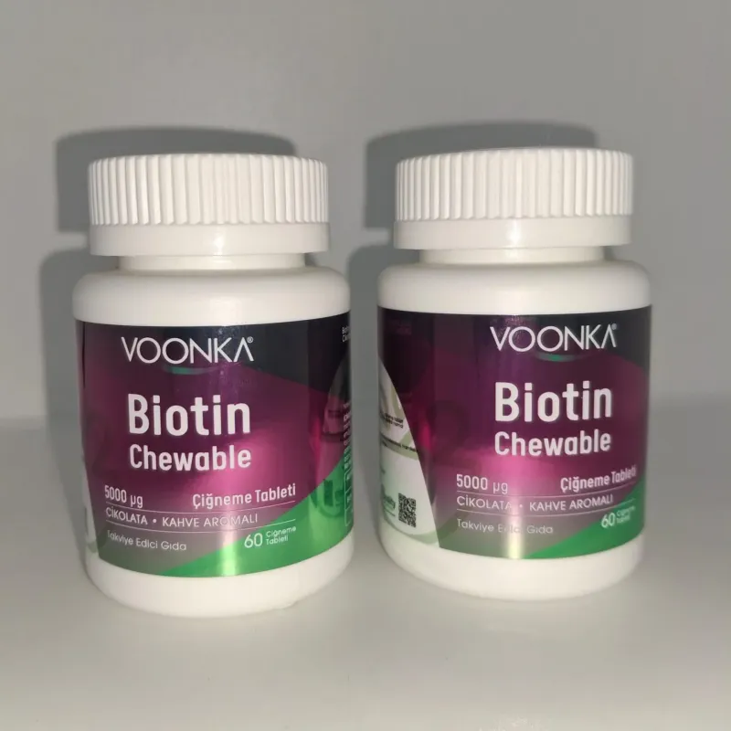 Voonka Biotin Chewable 60 Tablet Saçımı Ve Tırnaklarımı Önemsiyorum 2'li Kofre Set- Kofre