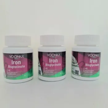 Voonka Iron Bisglycinate 90 Tablet Demir Yükleme Paketi 3'lü Kofre
