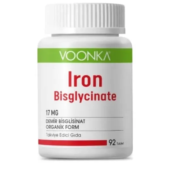 Voonka Iron Bisglycinate 92 Kapsül