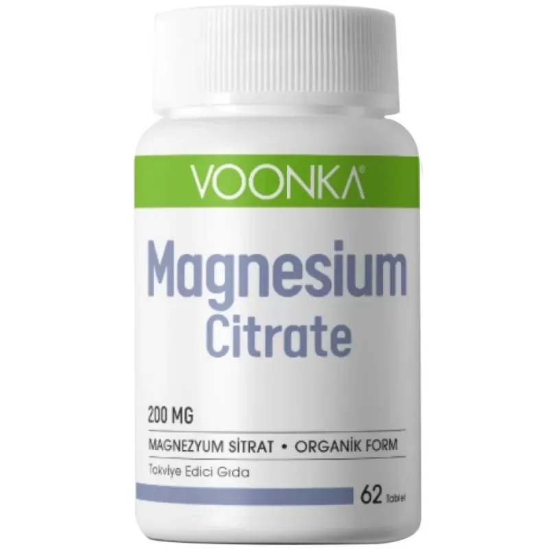 Voonka Magnesium Citrate 200 Mg 62 Tablet