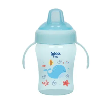 Wee Baby 775 Akıtmaz Bardak Antikolik Kulplu 240 Ml-mavi