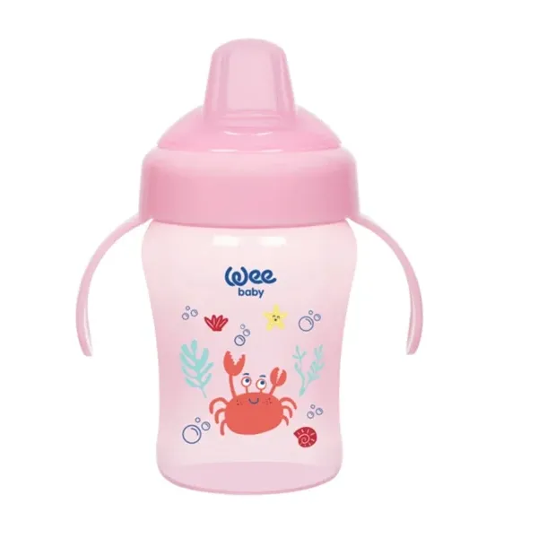Wee Baby 775 Akıtmaz Bardak Antikolik Kulplu 240 Ml-pembe