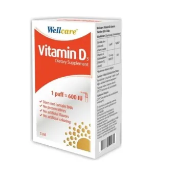 Wellcare Vitamin D3 600 Iu 5 Ml Sprey